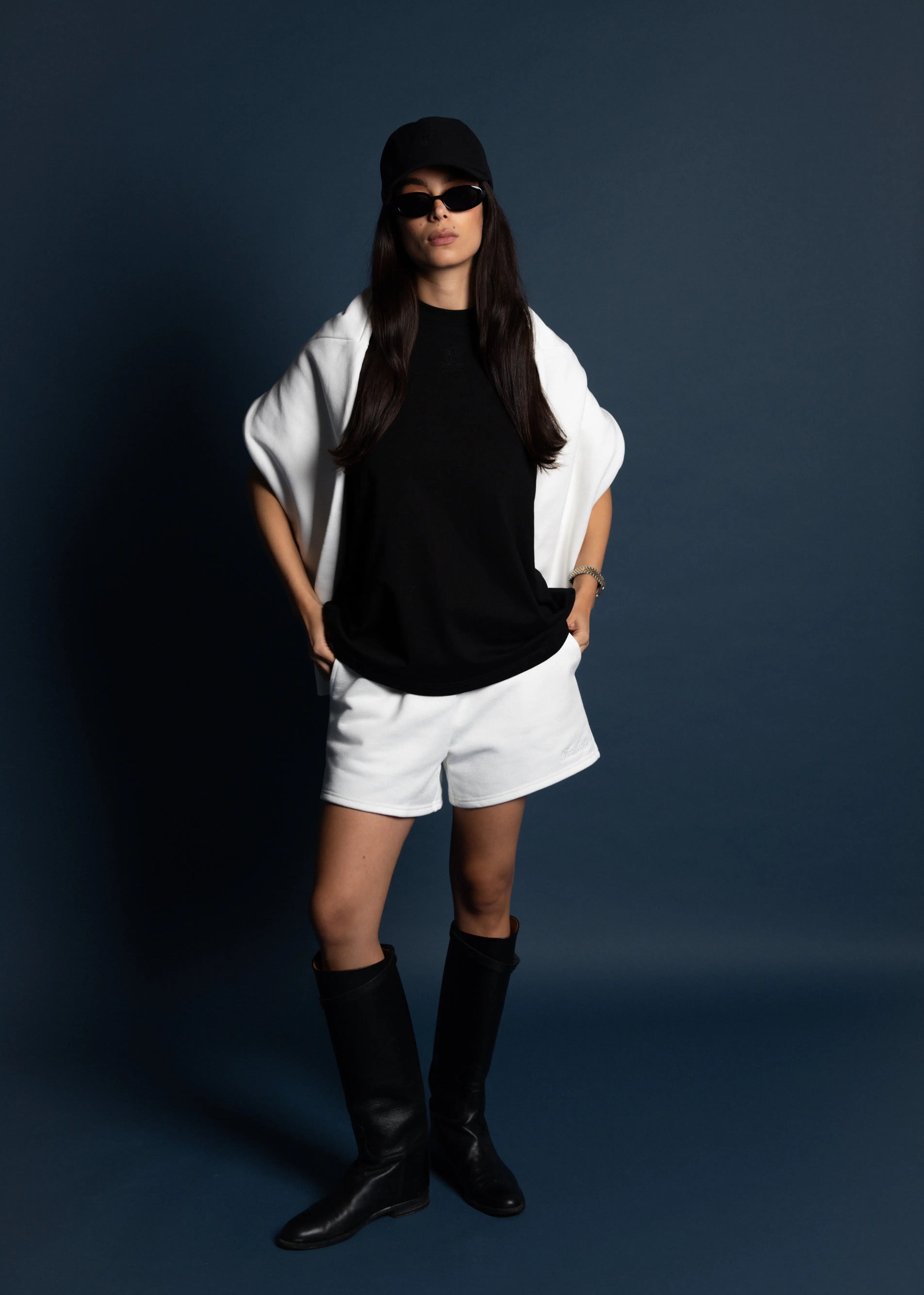 Fordorée Crest Cotton White Sweater