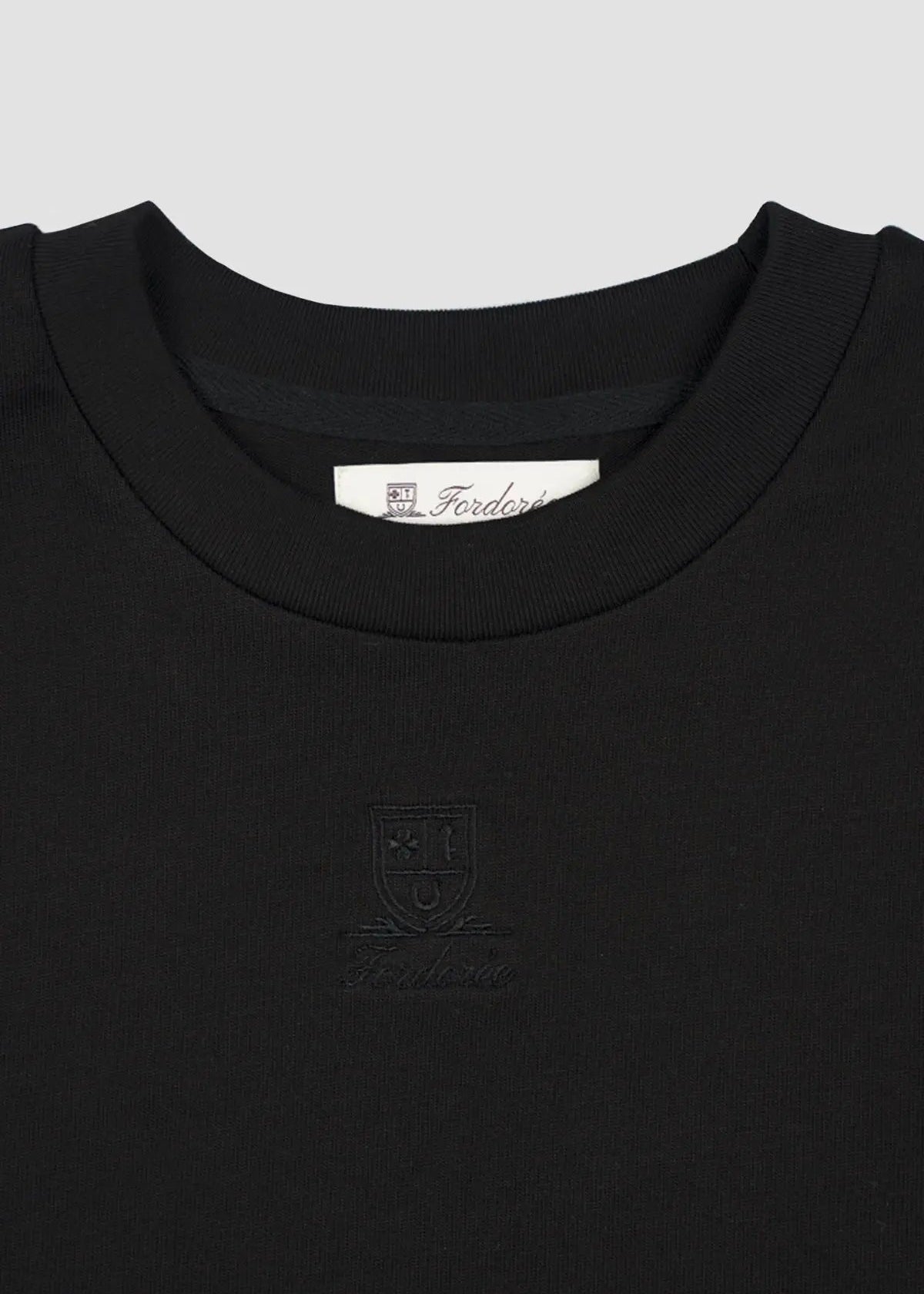 Cotton Logo Black T-Shirt
