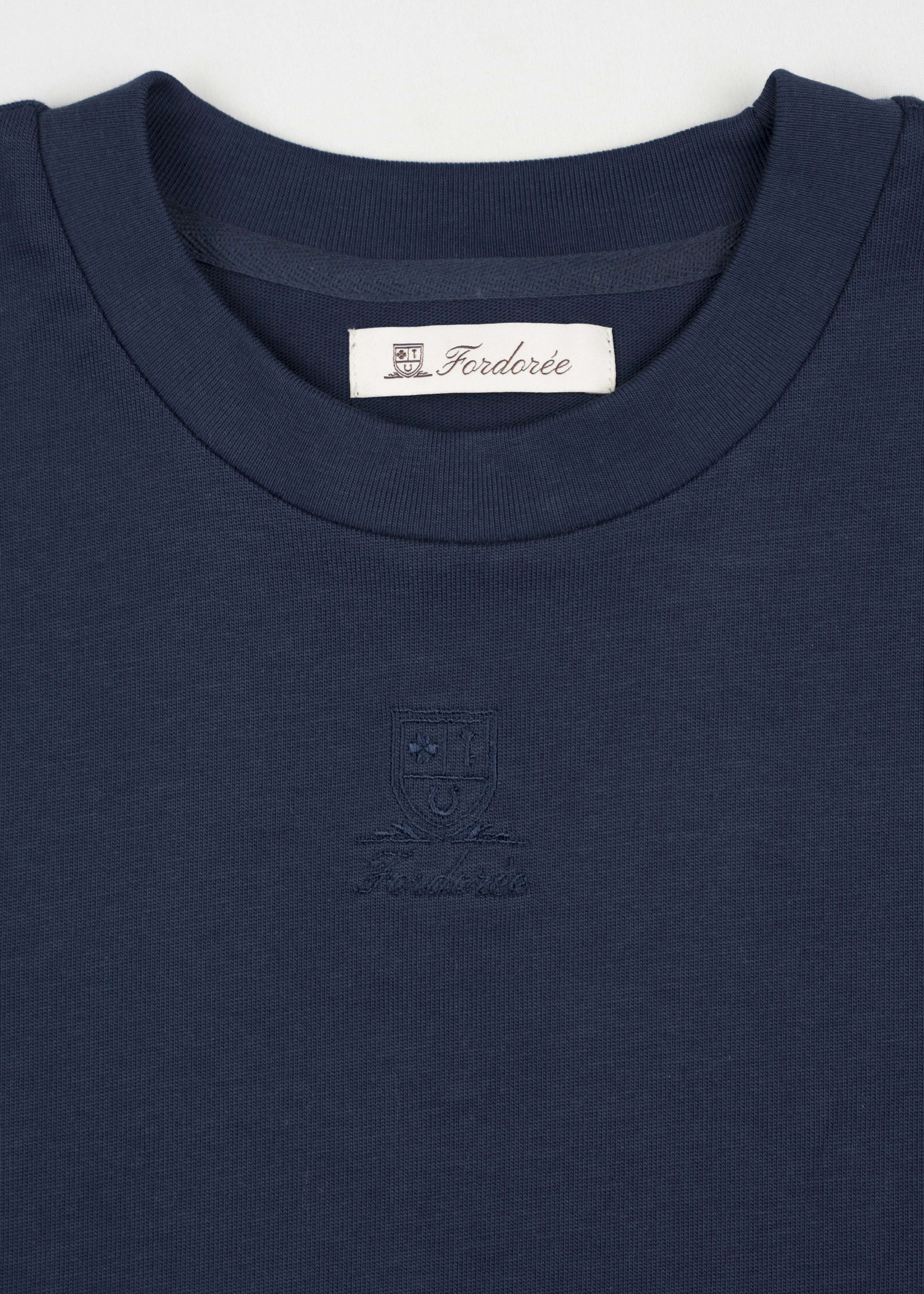 Cotton Logo Navy T-Shirt