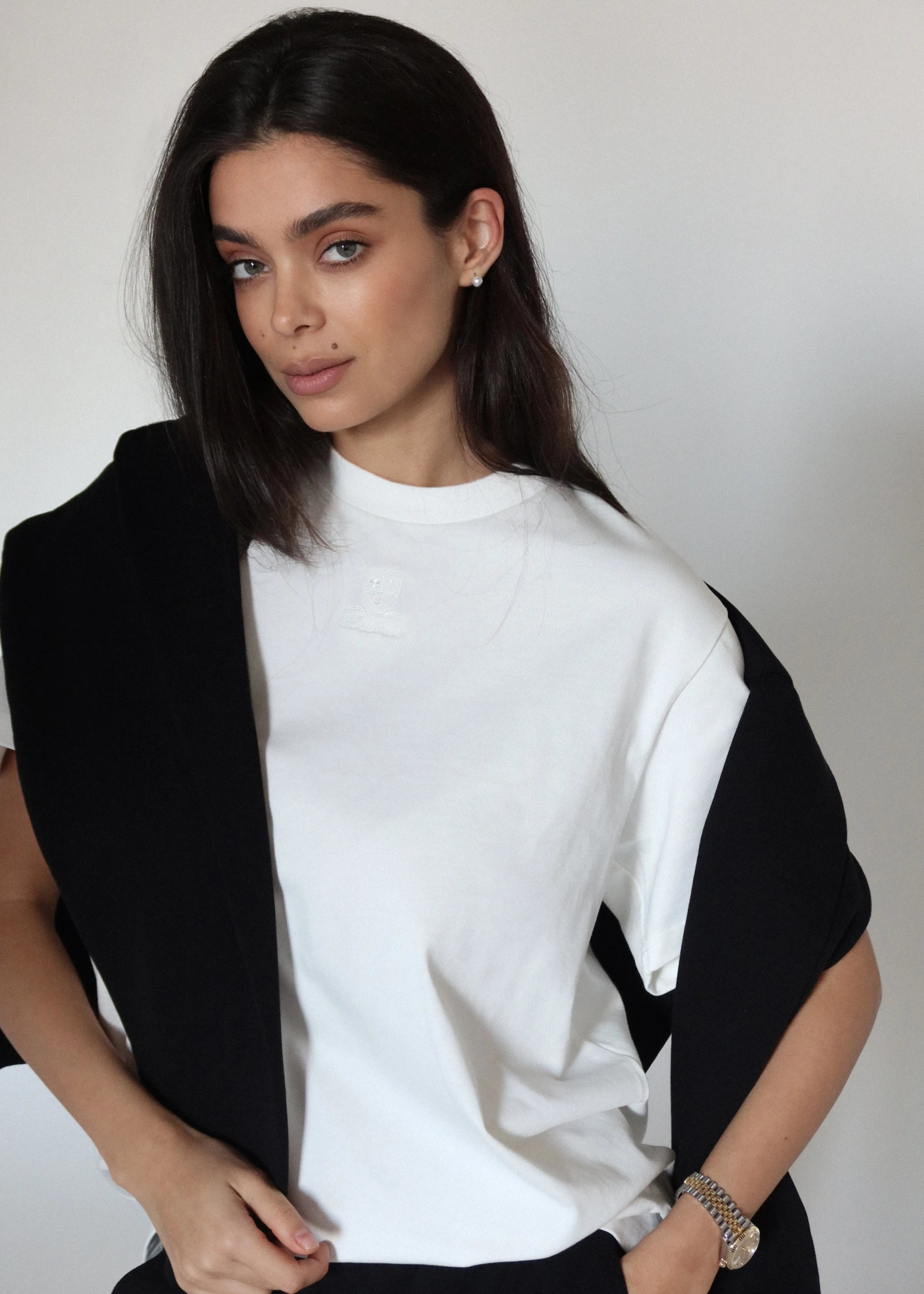 Cotton Logo White T-Shirt