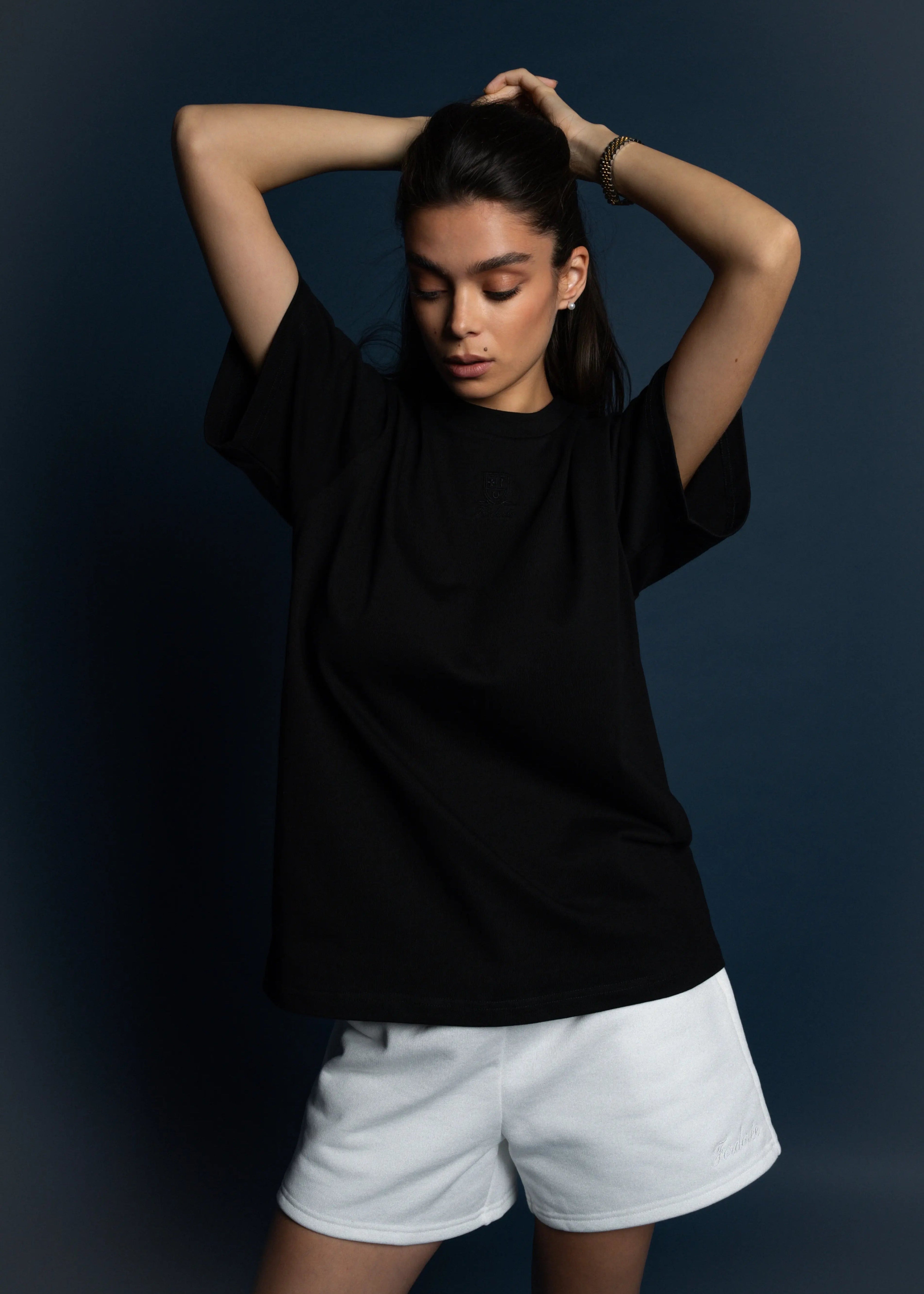 Cotton Logo Black T-Shirt