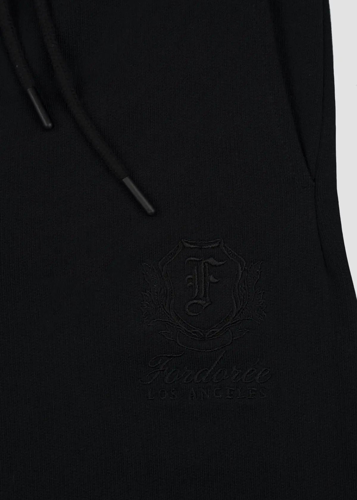 Heritage Crest Black Sweatpants