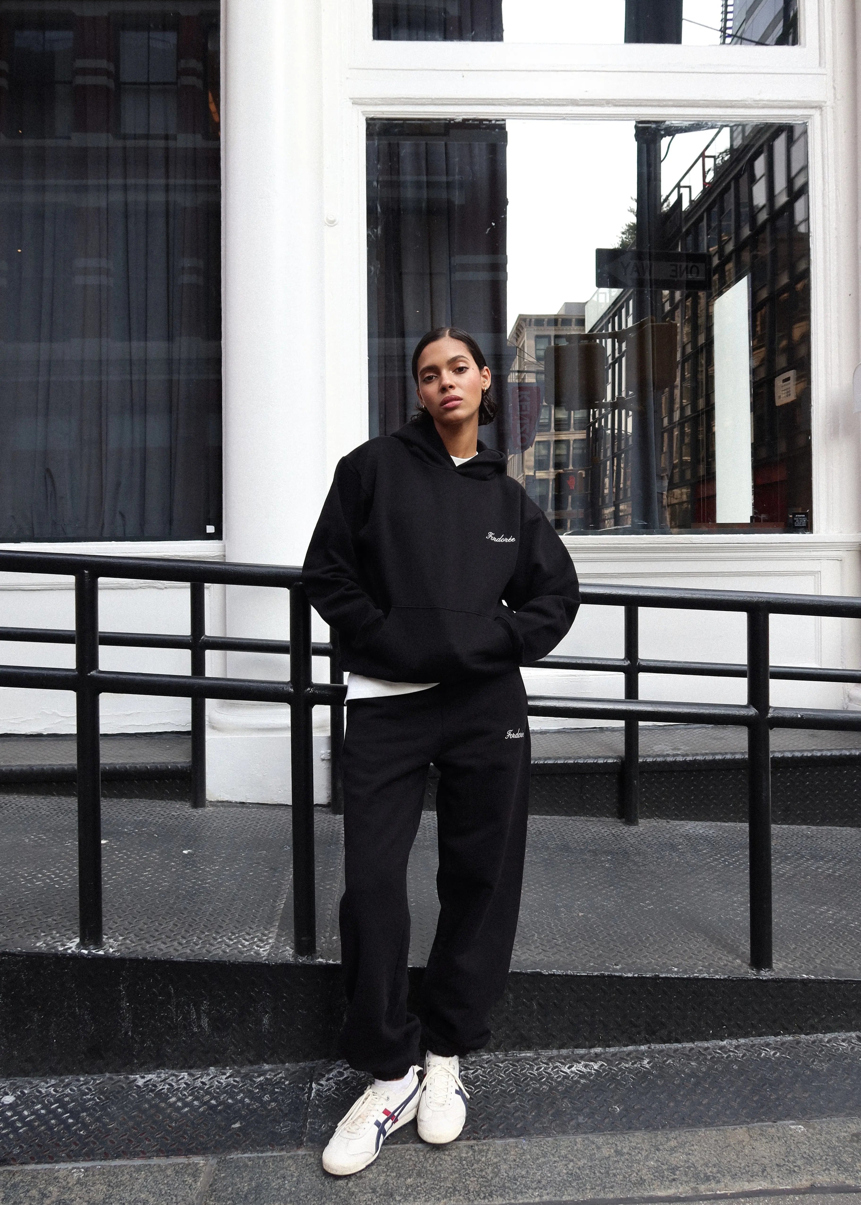 Fordorée Cotton Black Sweatpants