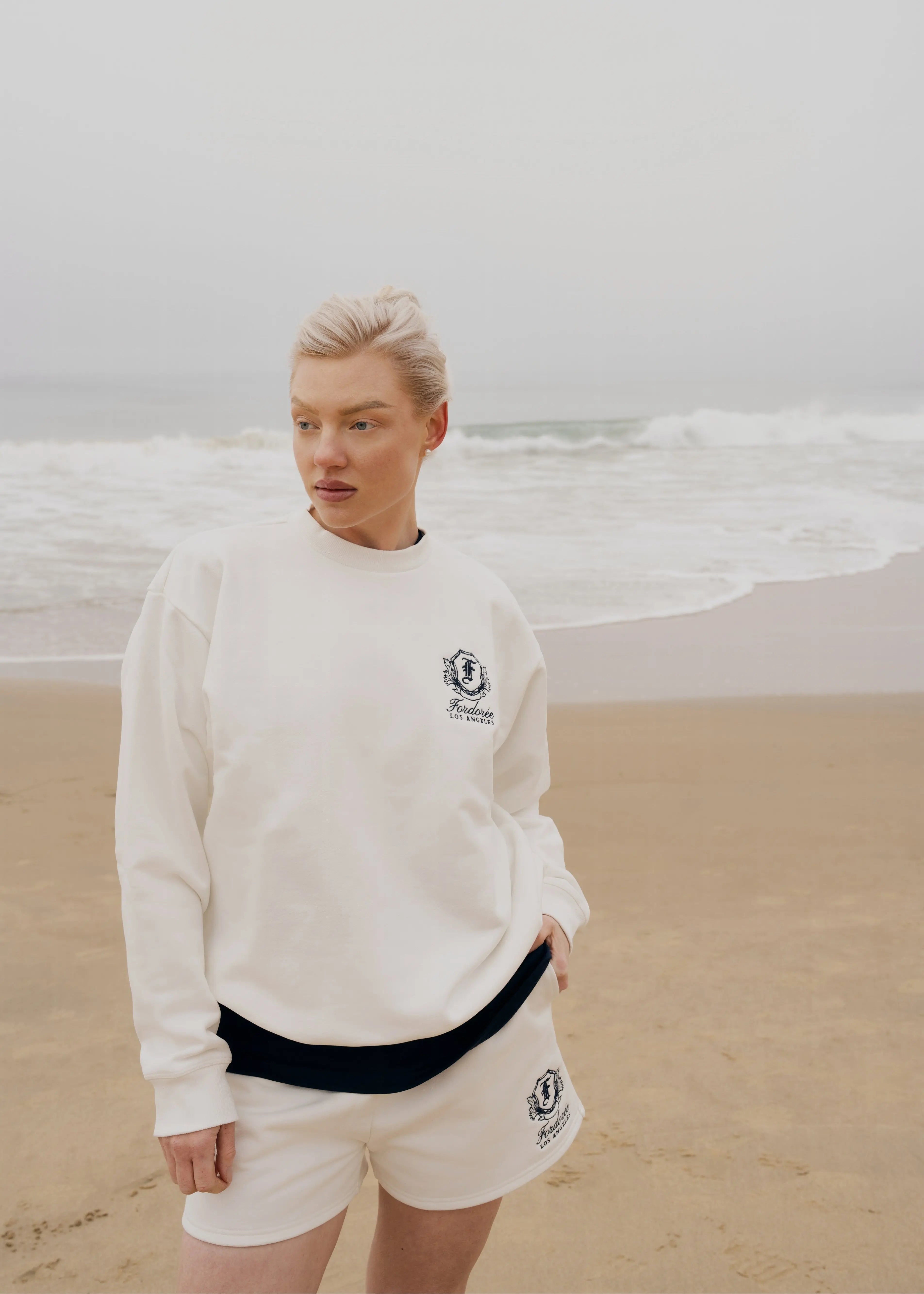Heritage Crest White Shorts Fordorée
