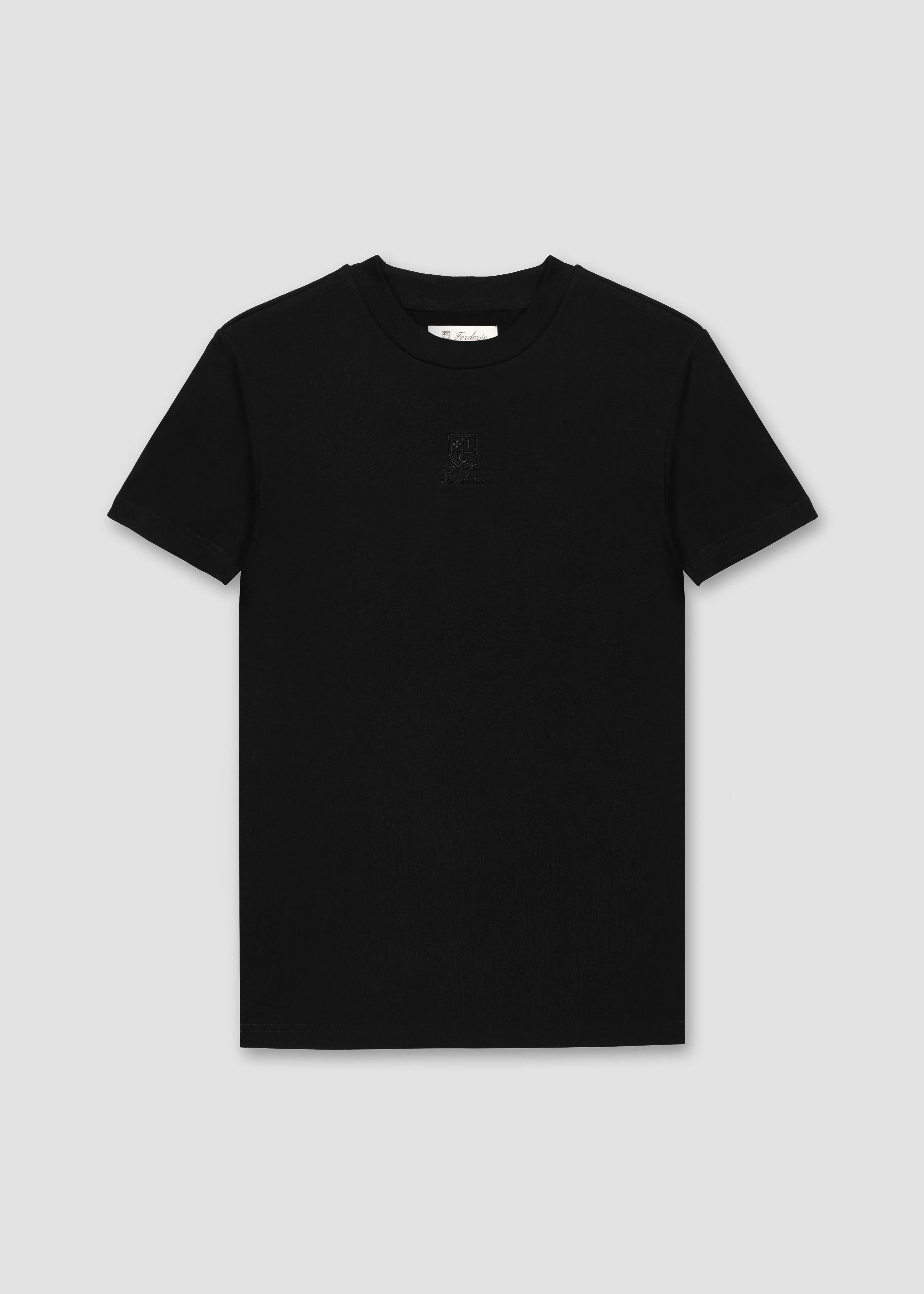 Cotton Logo Black T-Shirt