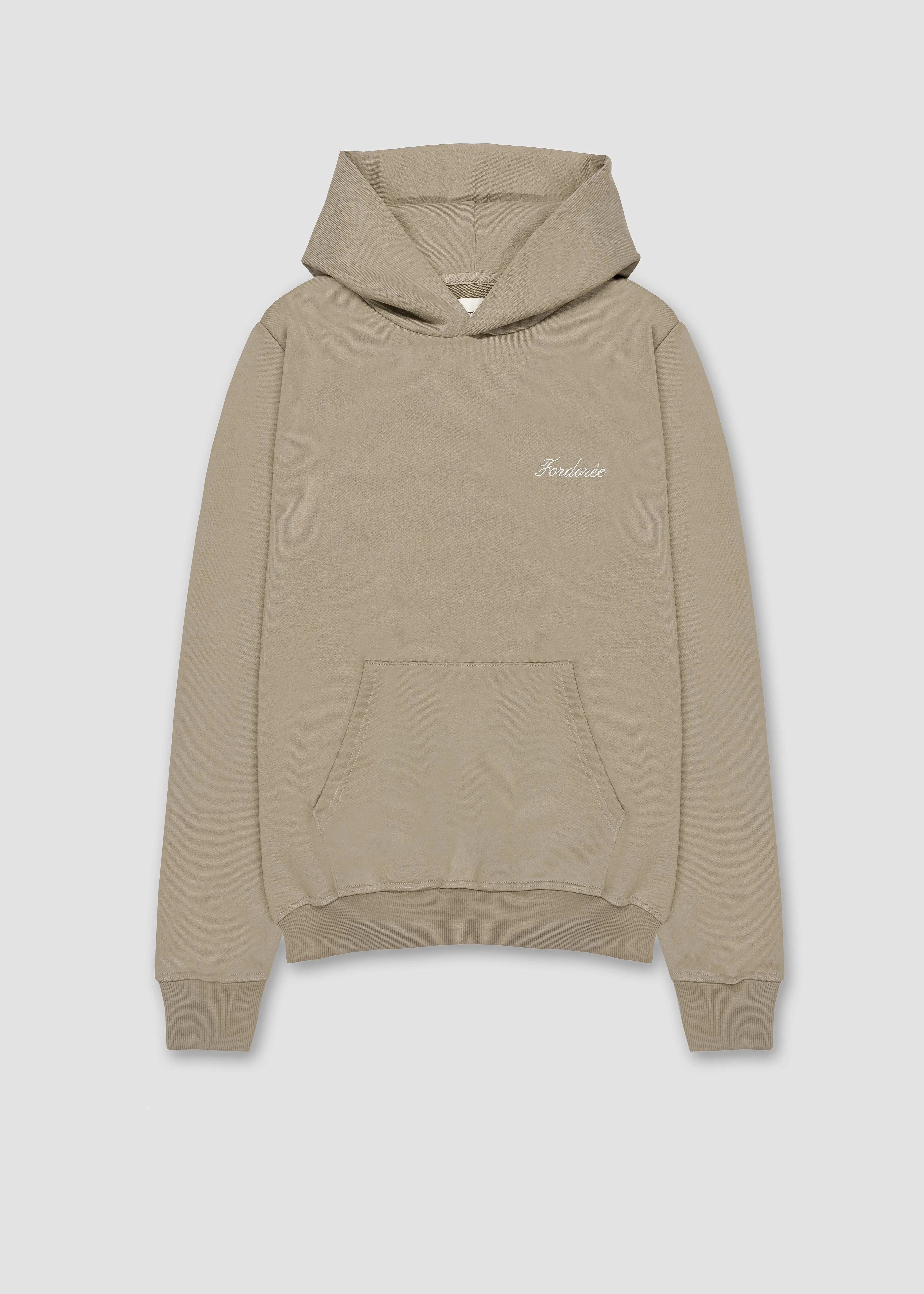 Members Club Cotton Beige Hoodie