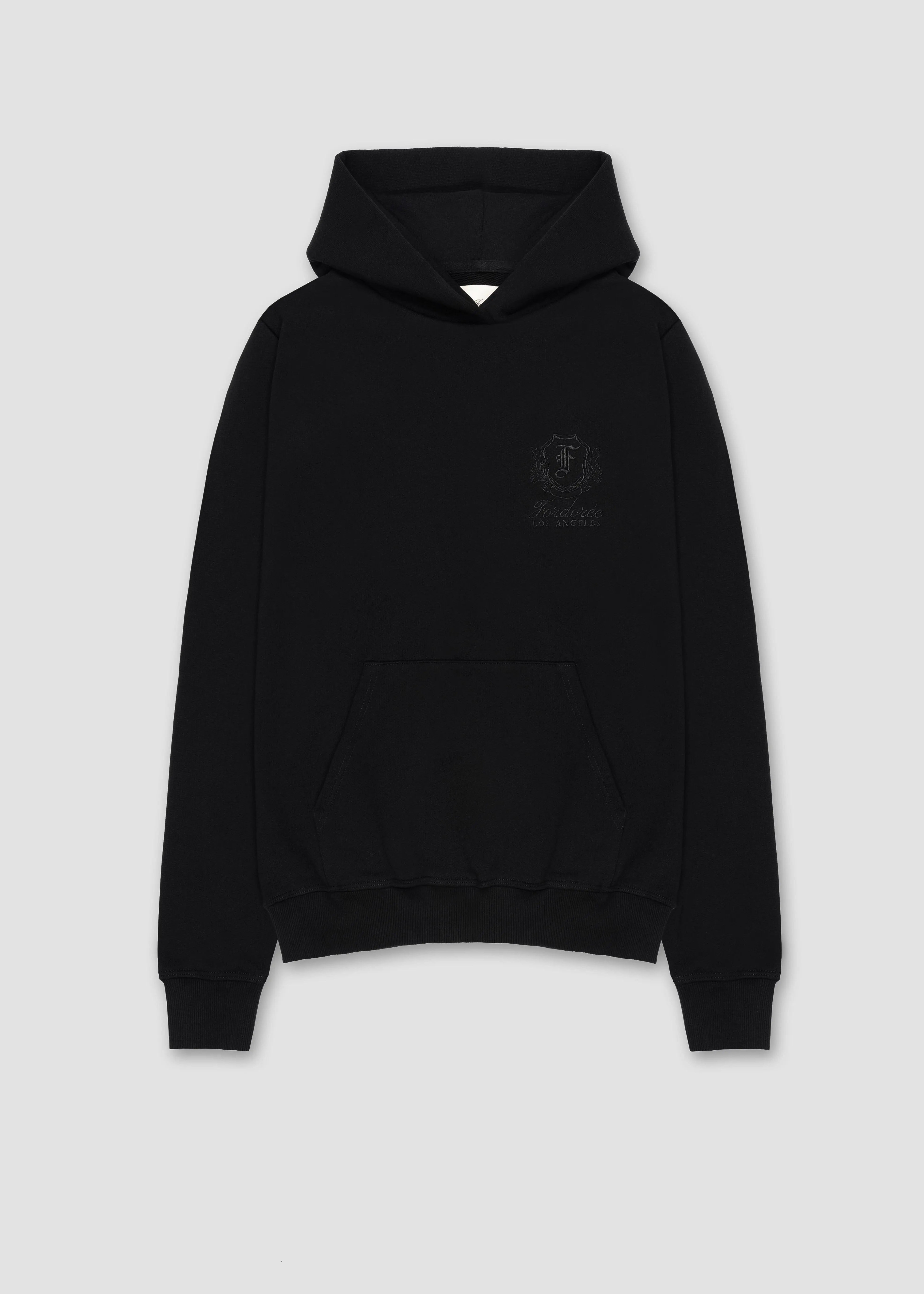 Heritage Crest Black Hoodie