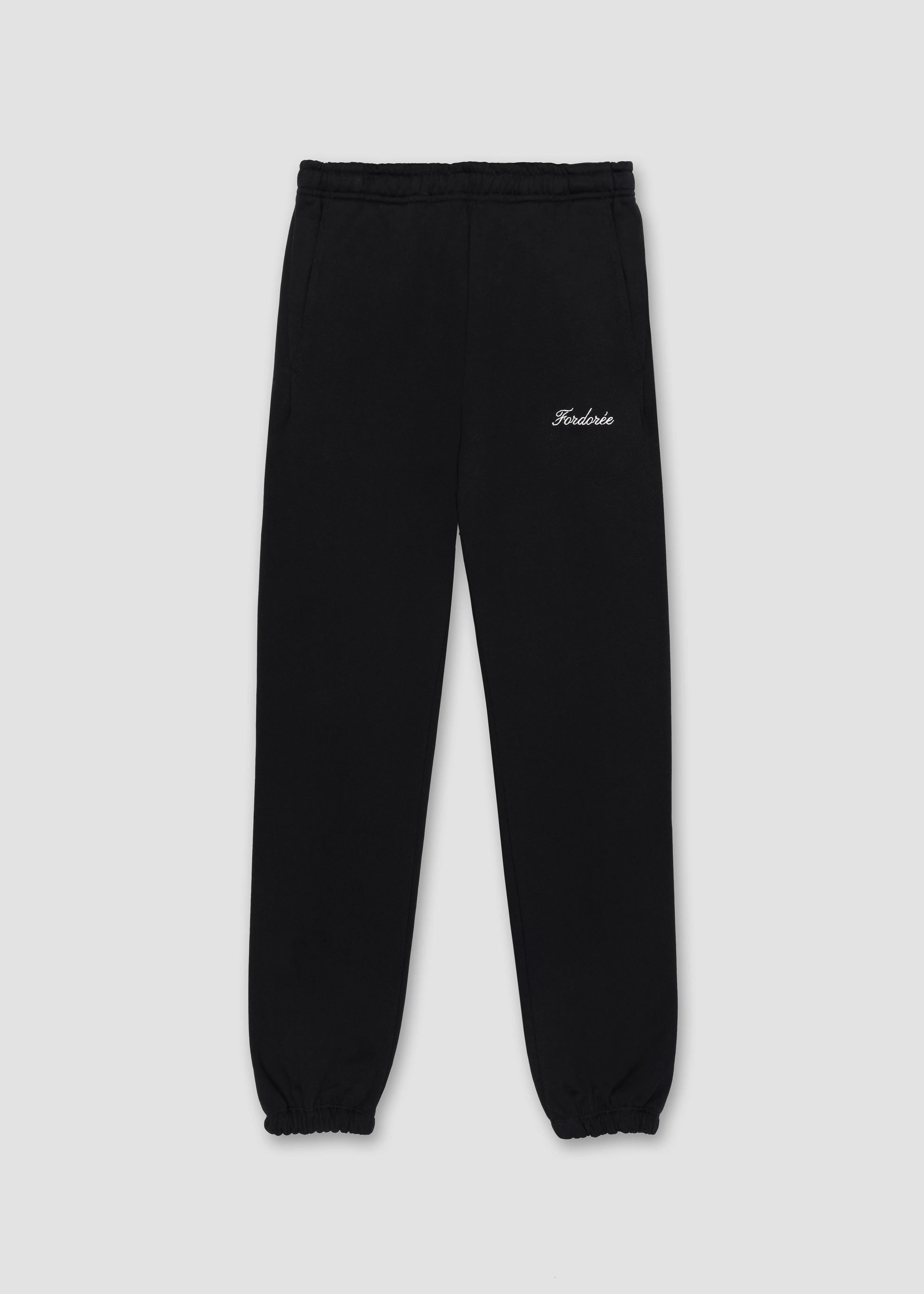 Fordorée Cotton Black Sweatpants