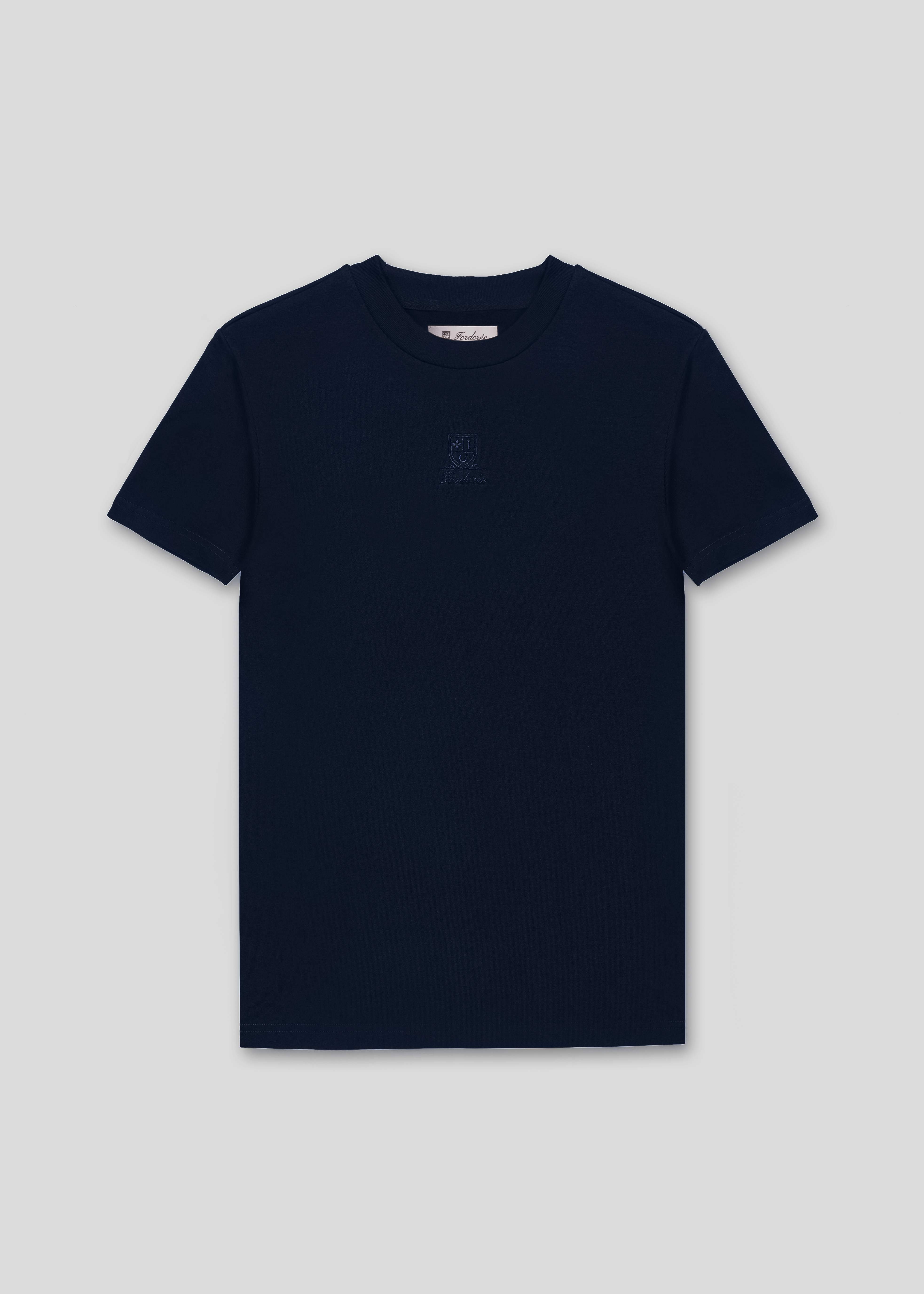 Cotton Logo Navy T-Shirt Fordorée