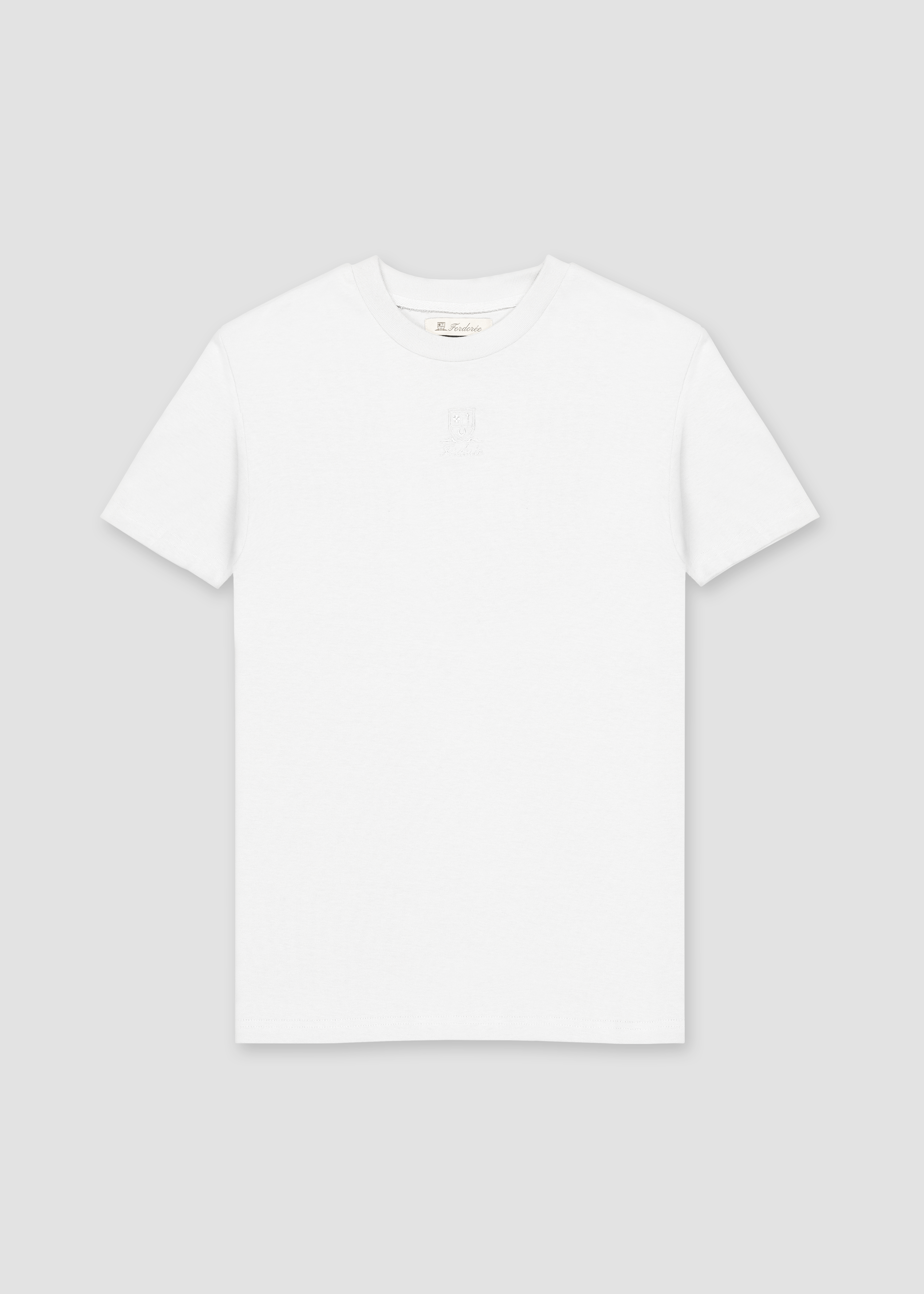 Cotton Logo White T-Shirt Fordorée