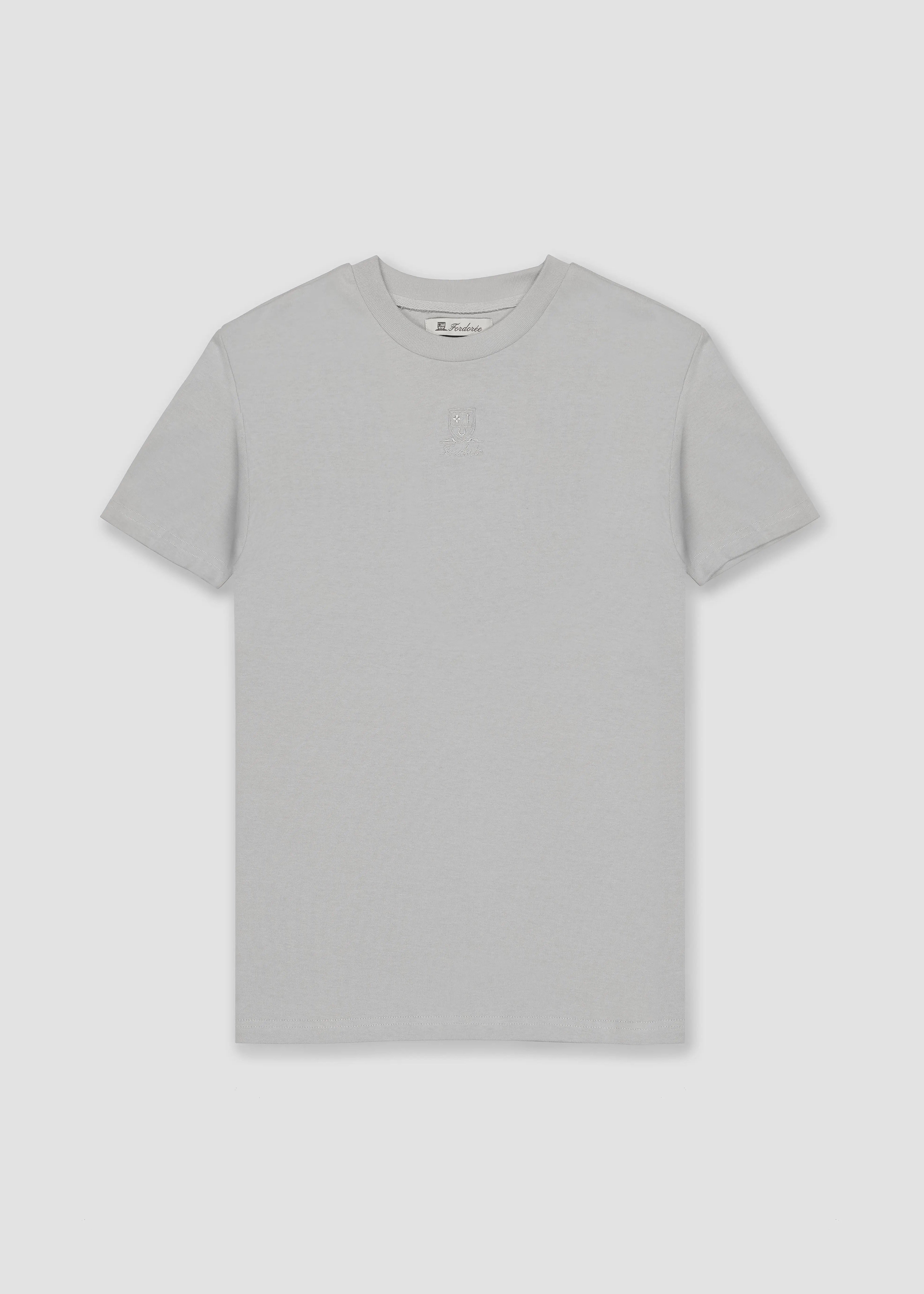 Cotton Logo Light Grey T-Shirt Fordorée